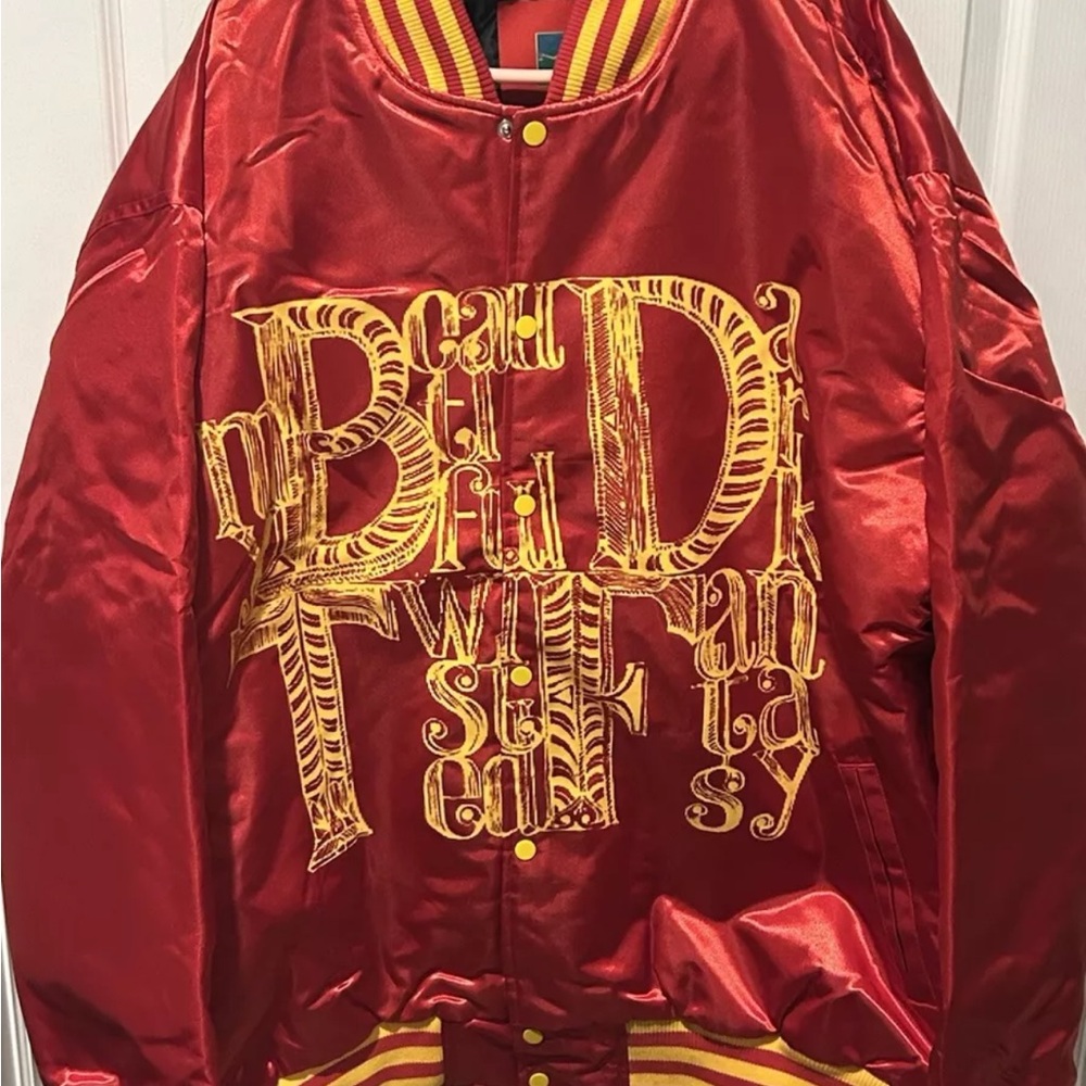 Headgear Classics Kanye West Red Jacket with Yellow Graphics